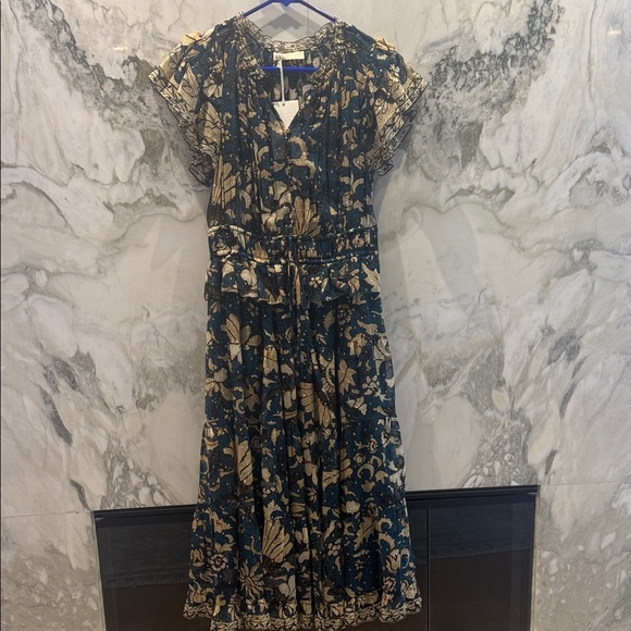 Ulla Johnson Emine Midi Dress Moonlight - Picture 2 of 6